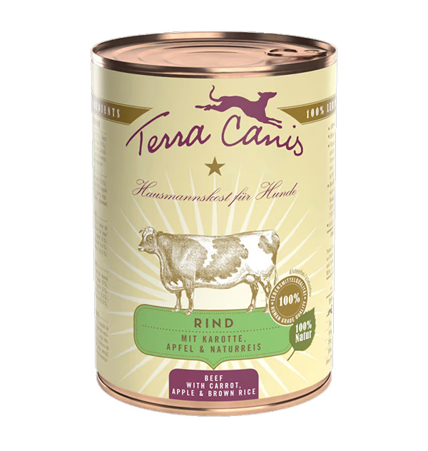 Terra Canis Classic Buey, Zanahorias, Manzana y Arroz Integral