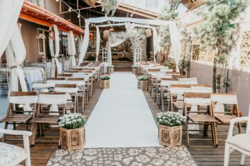 temática natural para el salón de bodas